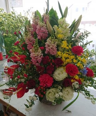 お祝い アレンジメント｜「白川花店」　（山梨県大月市の花キューピット加盟店 花屋）のブログ